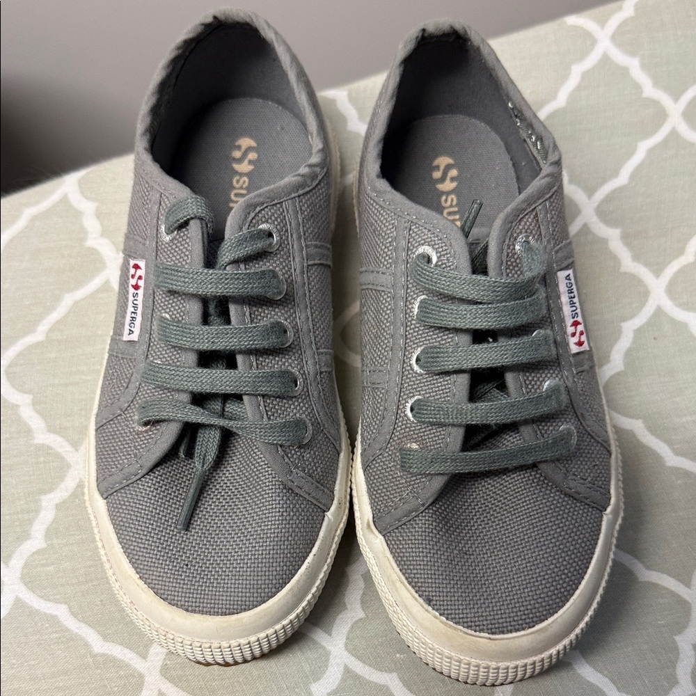 Superga Charcoal Canvas Sneakers